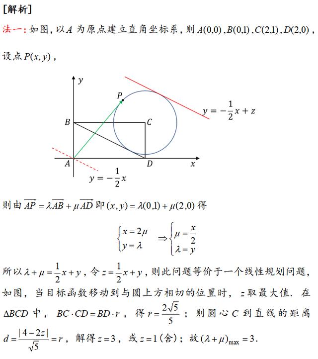 平面向量压轴小题｜2017年全国卷(3)