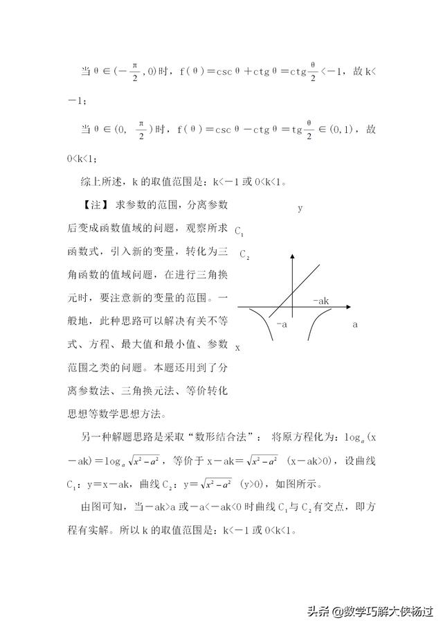 高中数学方法——函数与方程转换法