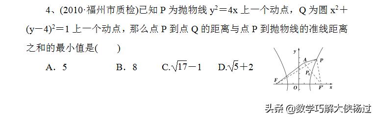 圆锥曲线最值常考题