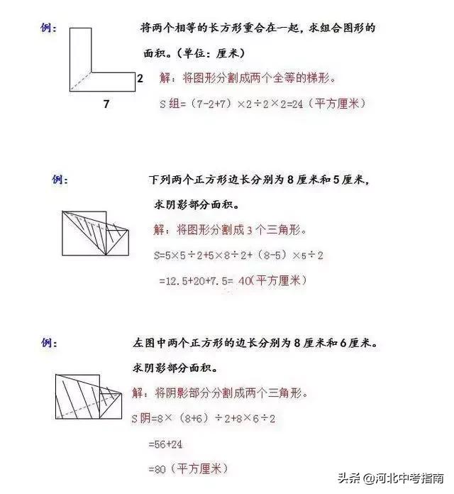 「解题技巧」初中几何图形十大解法，分分钟破解几何难题