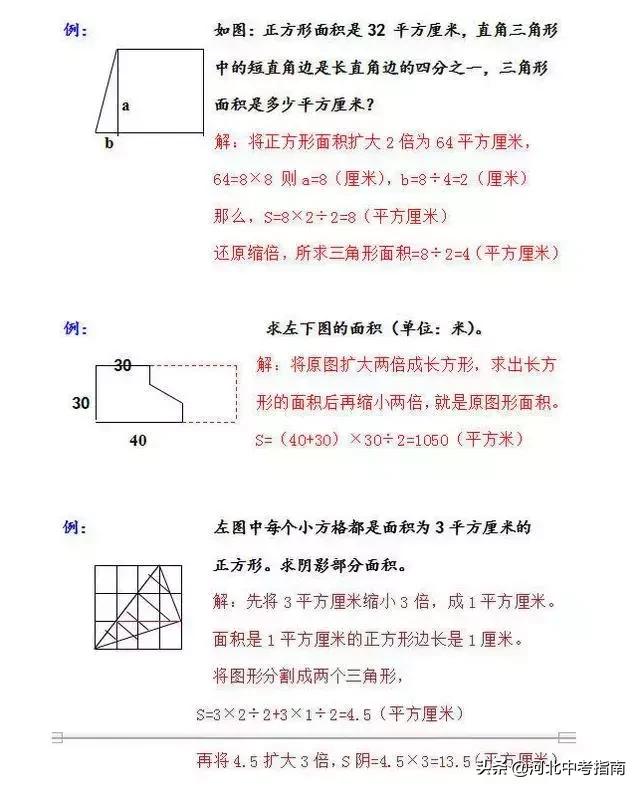 「解题技巧」初中几何图形十大解法，分分钟破解几何难题