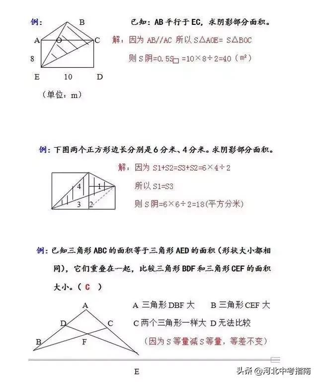 「解题技巧」初中几何图形十大解法，分分钟破解几何难题