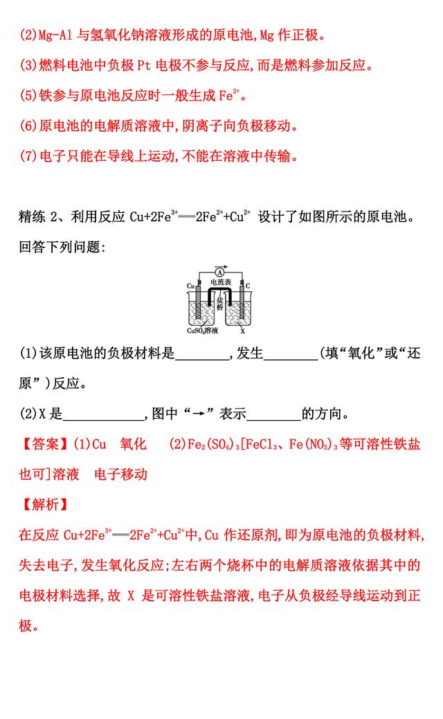 2020年高考一轮复习--原电池的工作原理（规律小结、方法技巧）