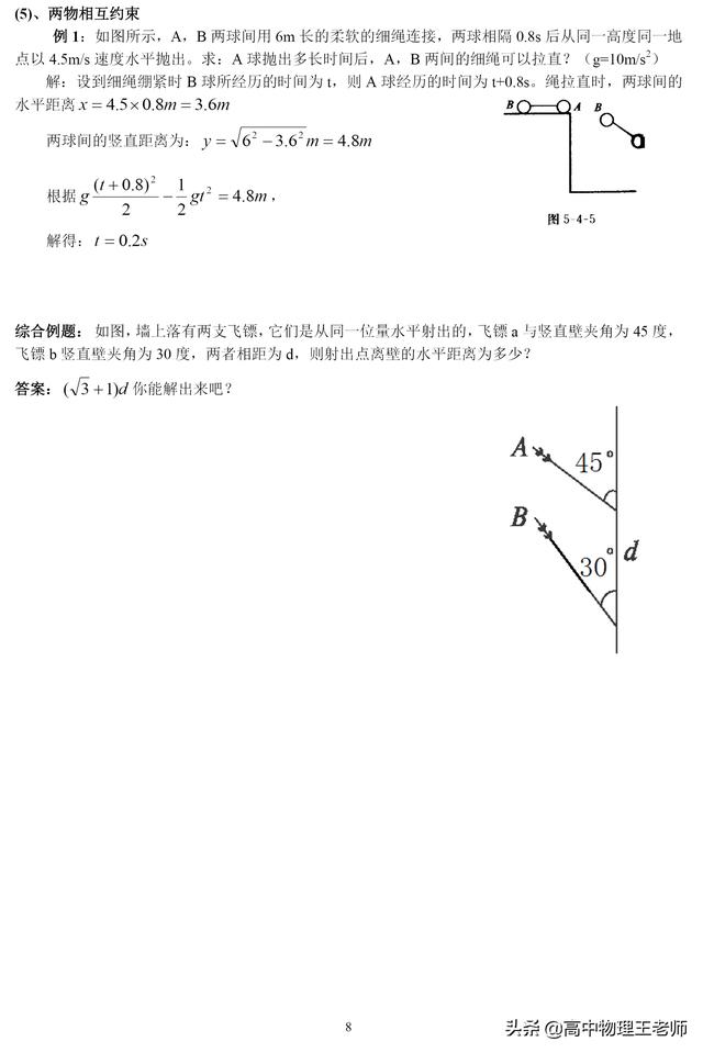 平抛运动（第一章 质点运动之三）