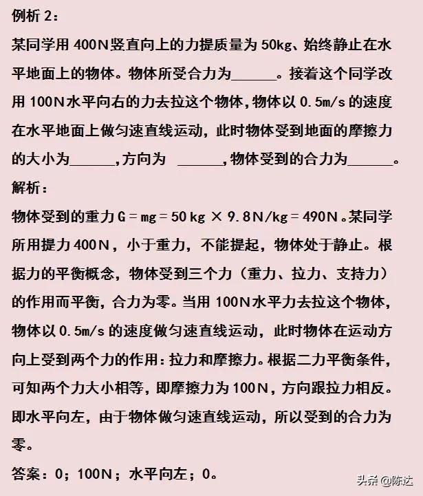 初中物理 40个典型考点、常见考法、误区提醒！记熟后成绩不下95+