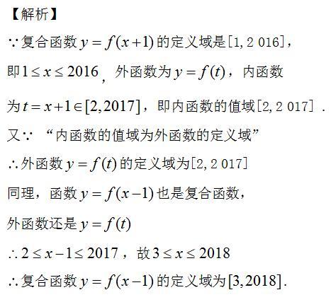 复合函数定义域，外定内值同一曲——复合函数定义域的求法