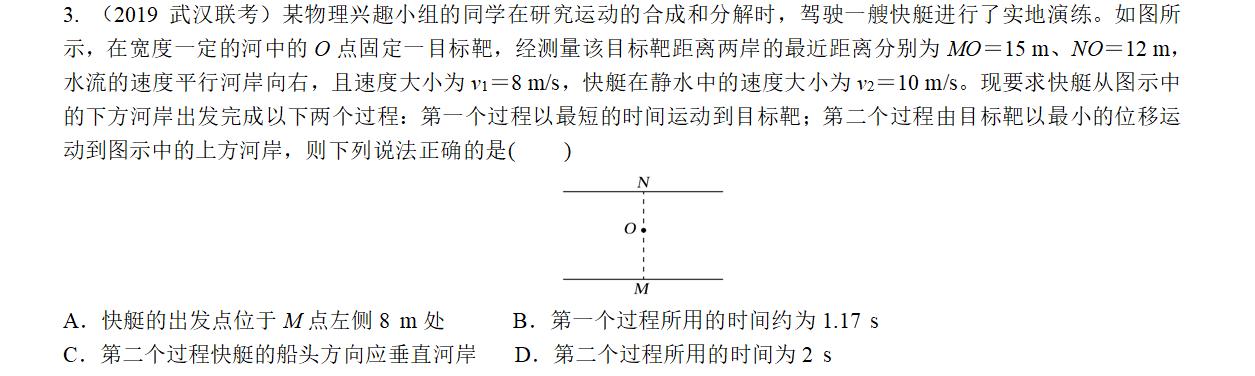 专题---- 小船过河问题