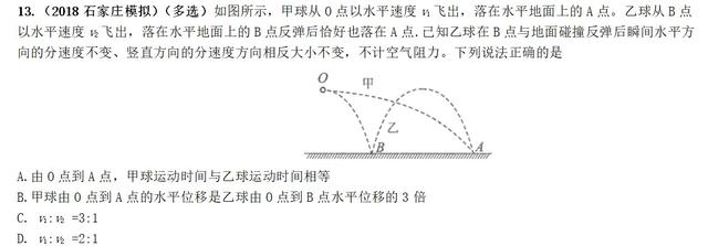 专题----平抛运动（基础篇）