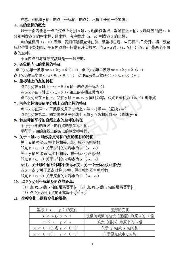 北师大版数学八年级上册知识点总结