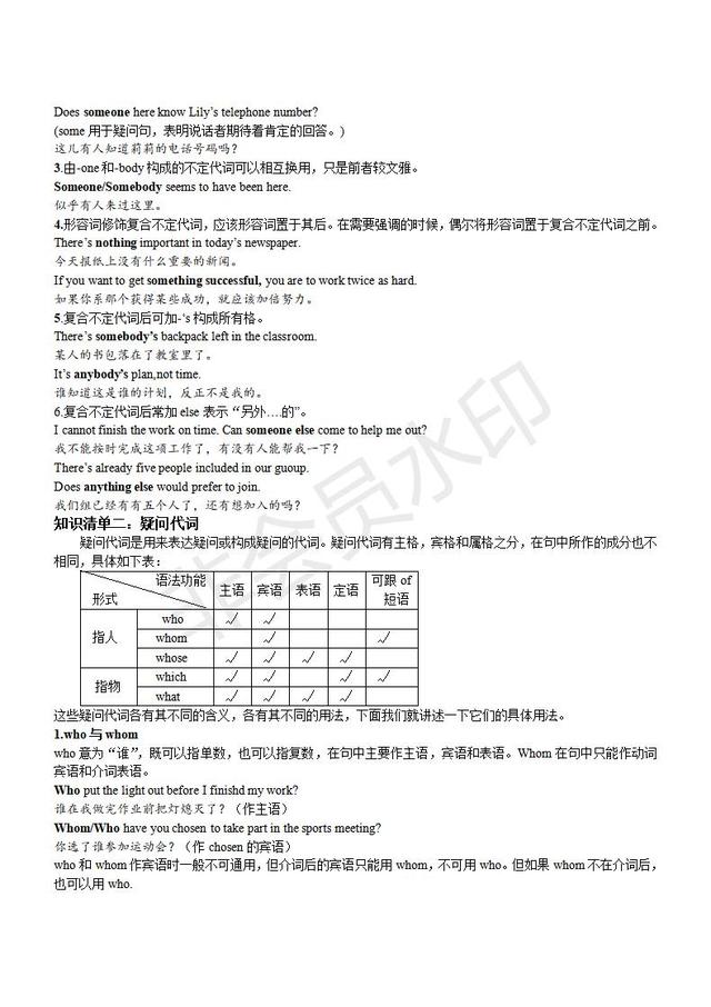 初中英语知识点大全