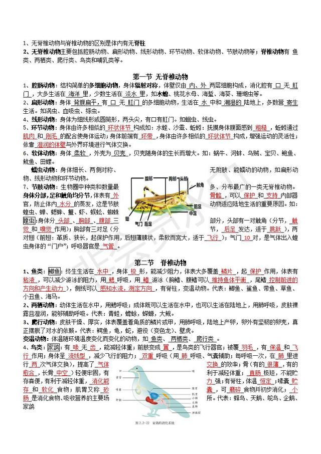 济南版七年级上册生物总复习资料