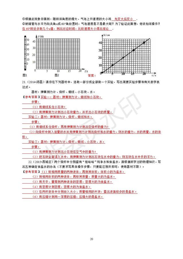 中考物理实验就靠这些，都给你整理好了，一定要记牢