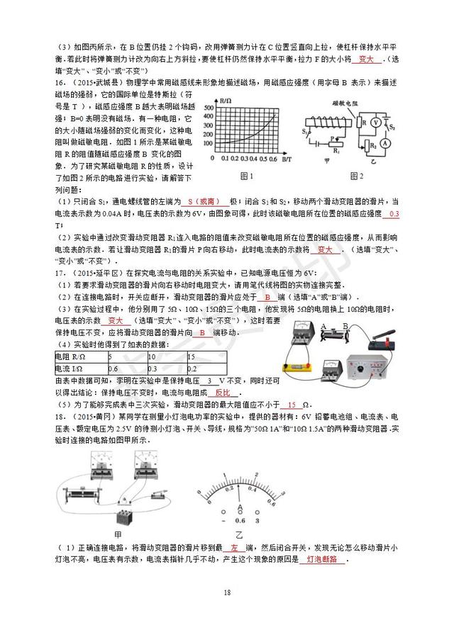 中考物理实验就靠这些，都给你整理好了，一定要记牢