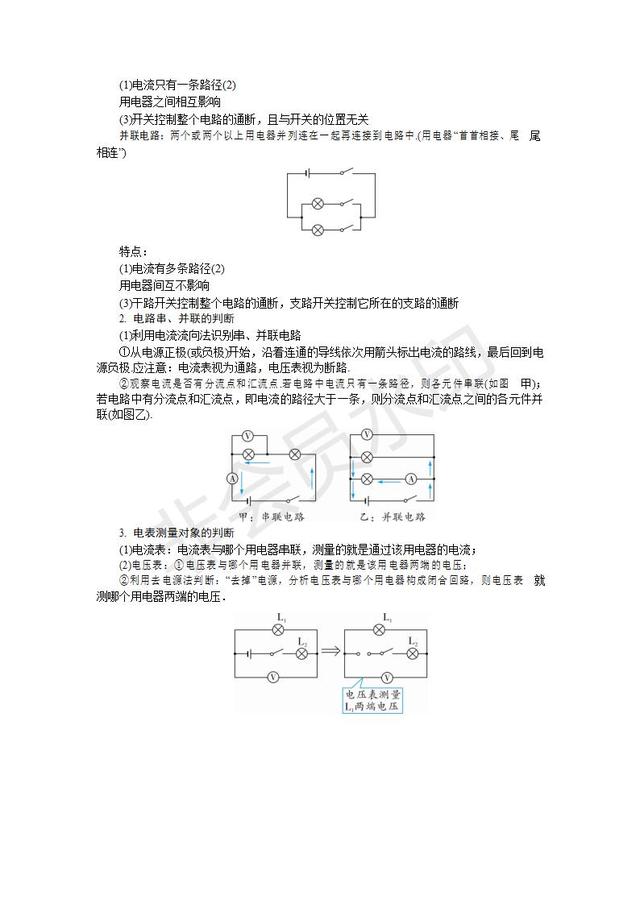 中考物理考前重点《电路识别》专练