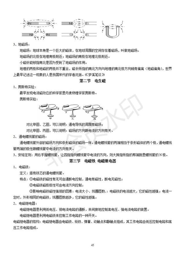 人教版初中物理复习知识点大全，收藏了，中考复习一定用得到