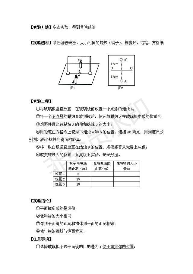 中考物理实验指导