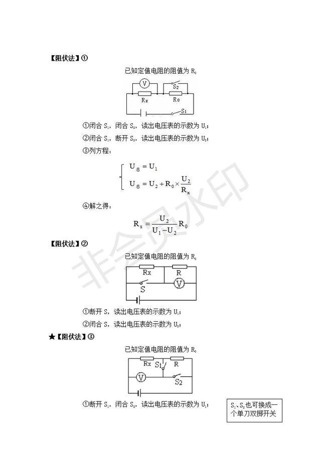 中考物理实验指导