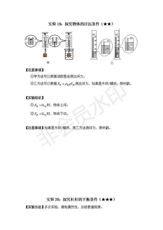 中考物理实验指导