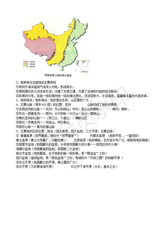 湘教版初中地理复习提纲，提前收藏了