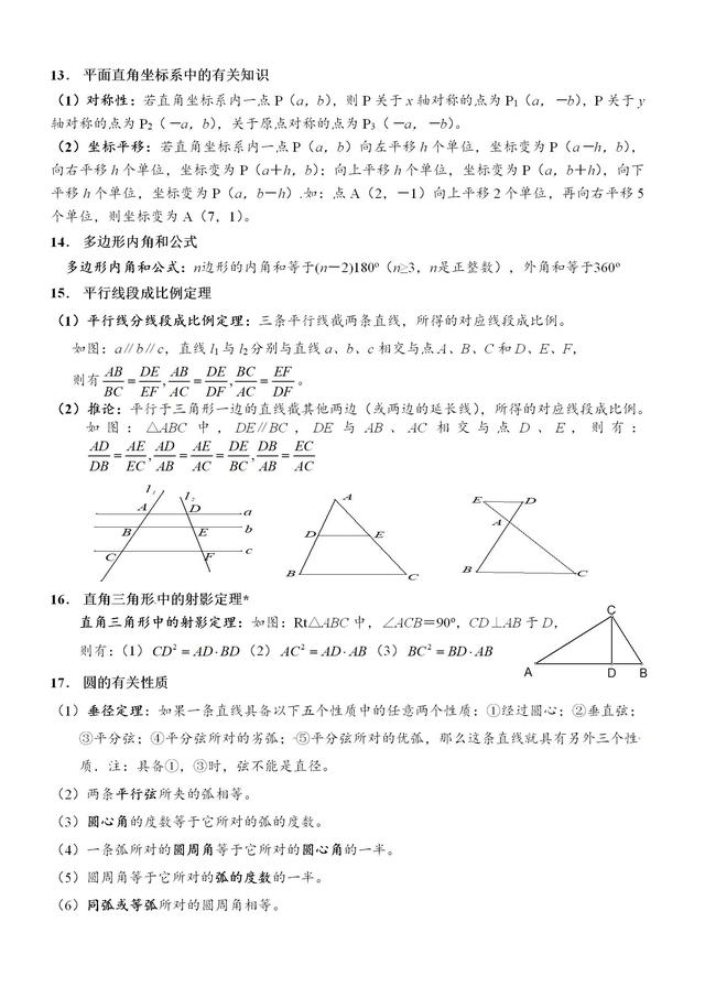 这份初中数学公式表来得太及时了，初一到初三都能用！收藏了！