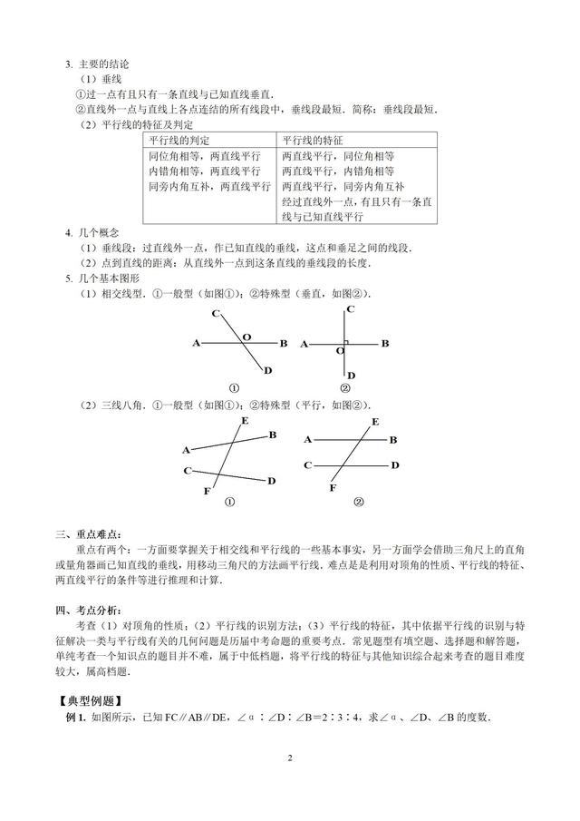 人教版七年级数学下册相交线与平行线精选综合提高试题