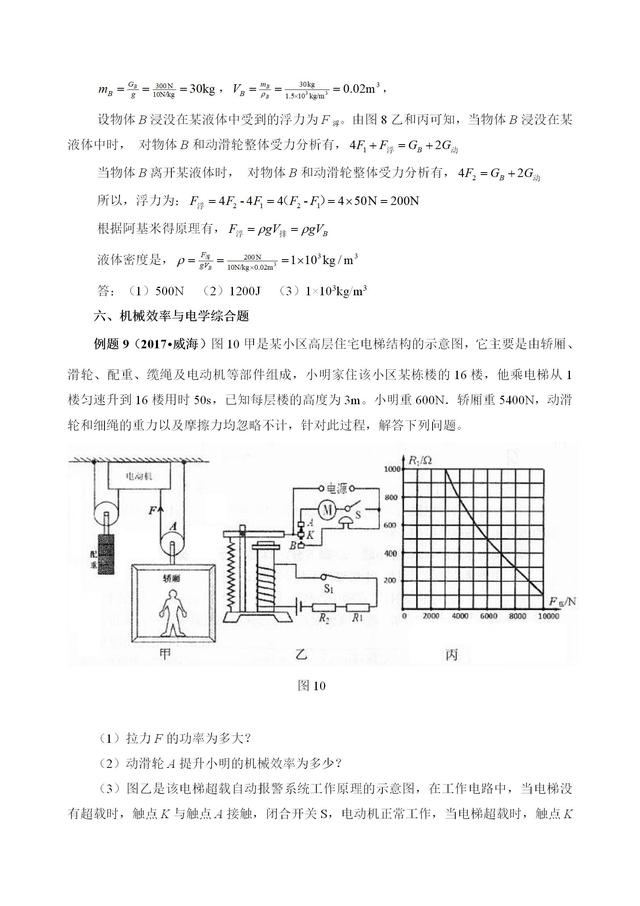 2019中考物理机械效率复习策略