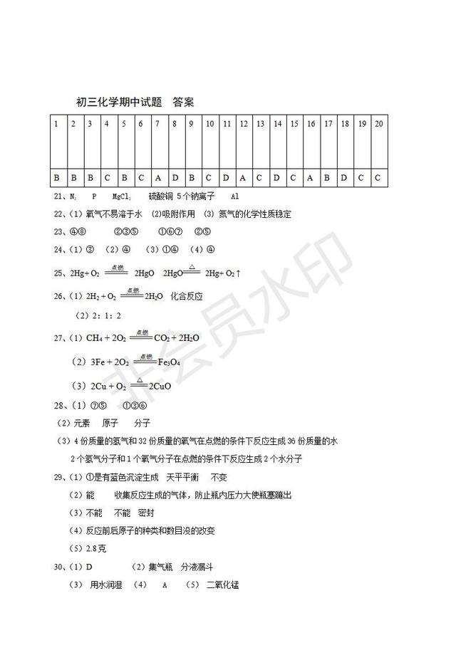 九年级下学期期中考试化学试题