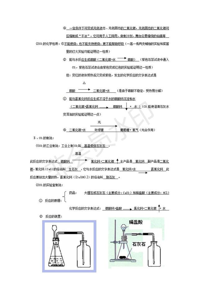 2019年中考沪教版化学复习第一章和第二章知识点汇总