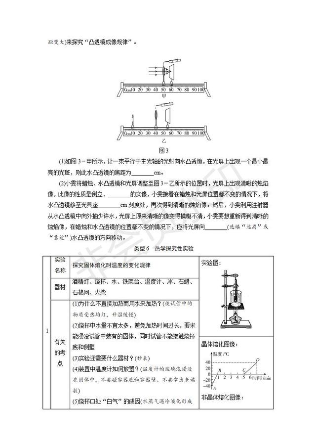 2019中考物理复习专题突破：实验与探究题