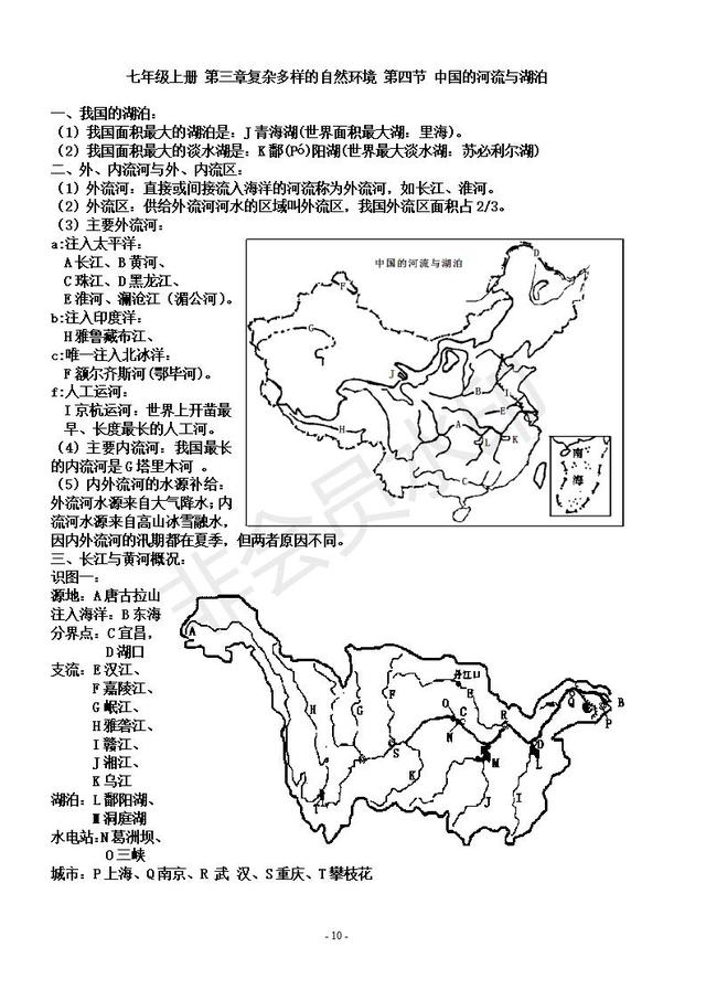 中考地理复习提纲