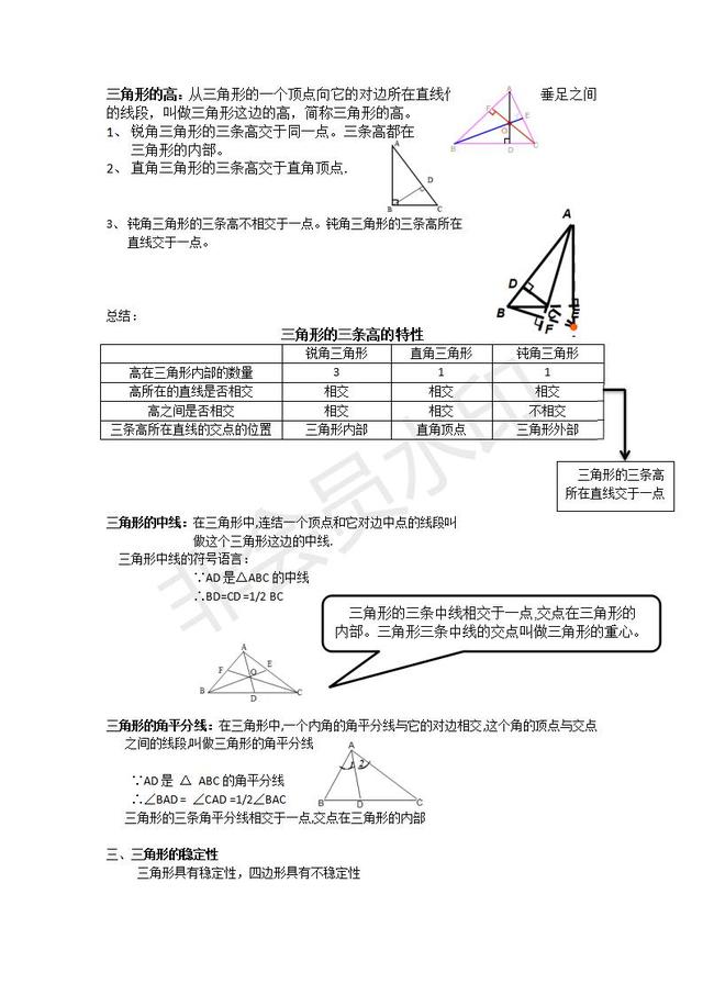人教版八年级上册数学知识点总结
