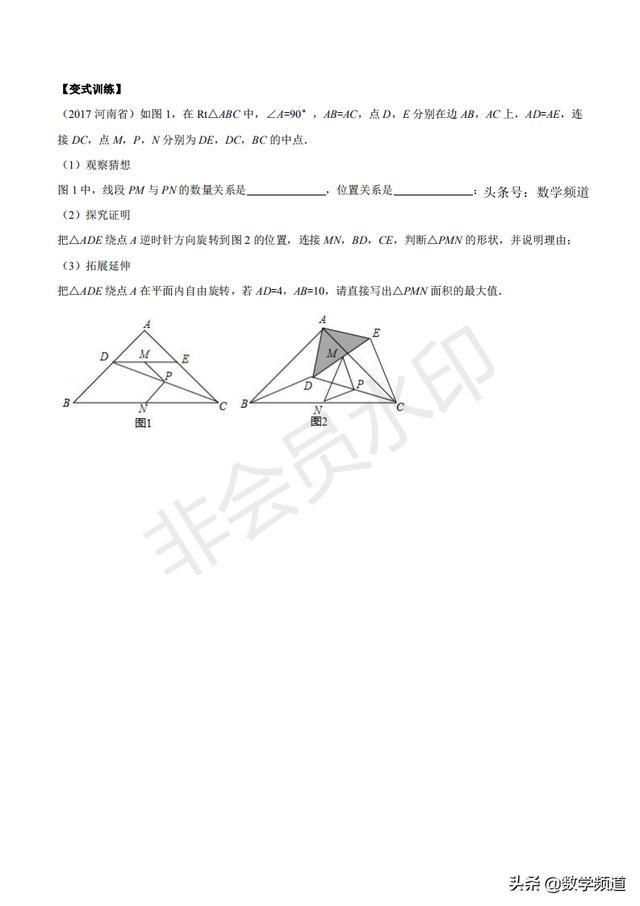 初中数学15个专题-（七）直角三角形问题