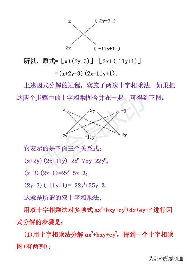 初中数学竞赛暑期培训第二讲：因式分解（二）