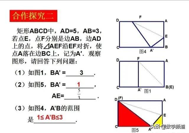 矩形中的翻折问题-专项讨论