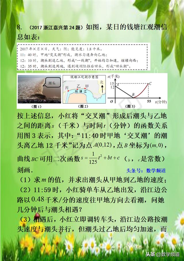 初中数学-黄金知识点-（十六）函数的应用