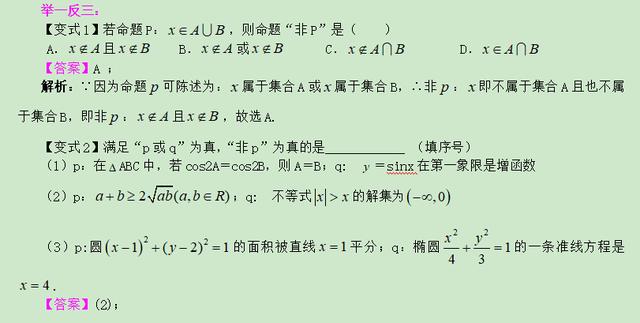 高考数学精讲知识点（3） 简单的逻辑联结词、全称与存在性量词