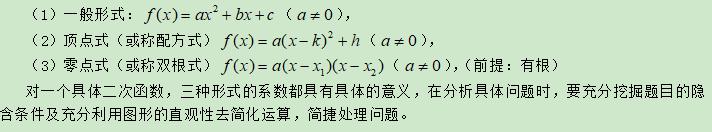 高考数学精讲知识点（6）：二次函数与幂函数