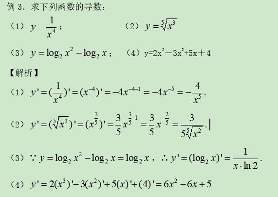 高考精讲知识点（10）：导数的概念和运算