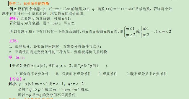 高考数学精讲知识点（2）：四种命题、充要条件