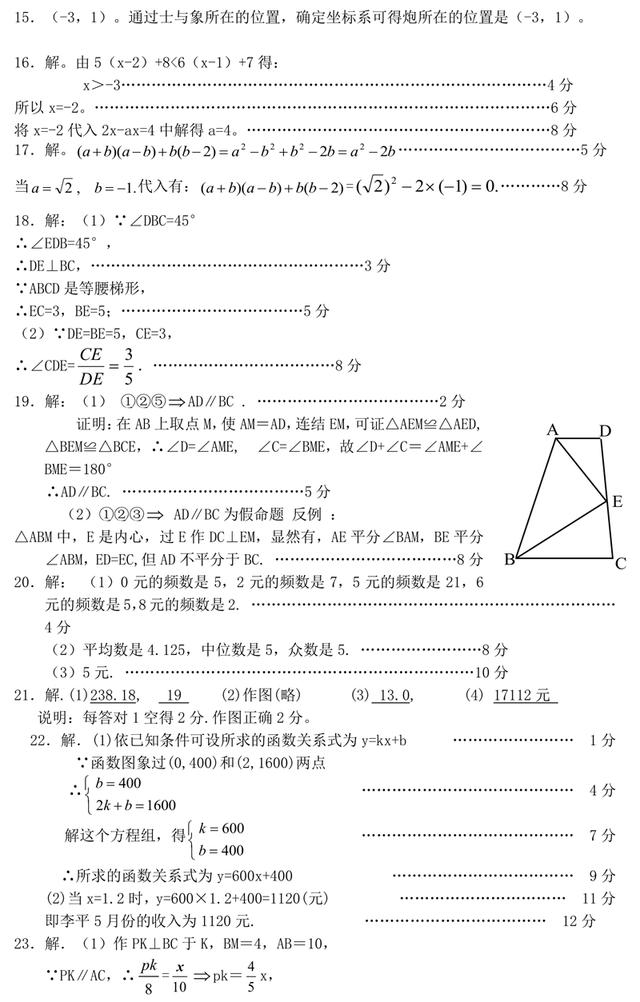 中考数学试卷真题！模拟一下，看看自己做考多少分