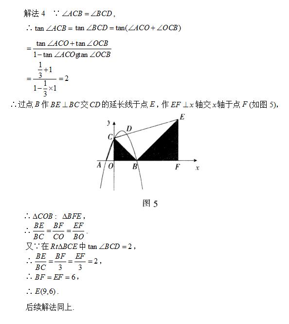 一道二次函数题有十种解法？总有一种适合你