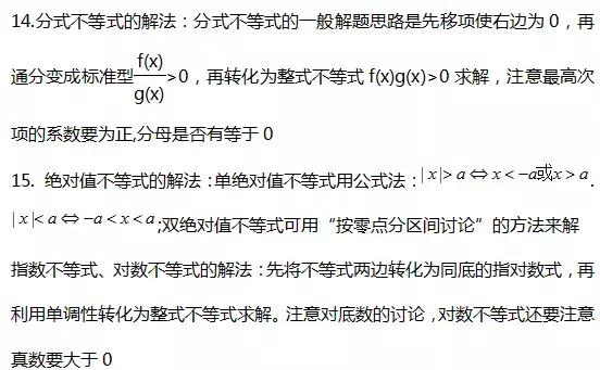 高考数学函数、不等式、三角函数等68条知识点汇总，还不收藏？