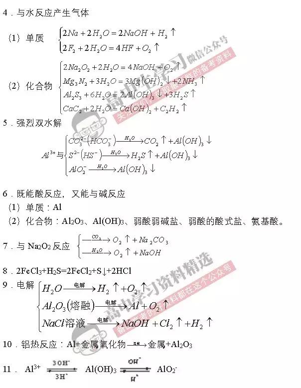 高中化学必背知识要点全在这里，一次性为你划出重点！