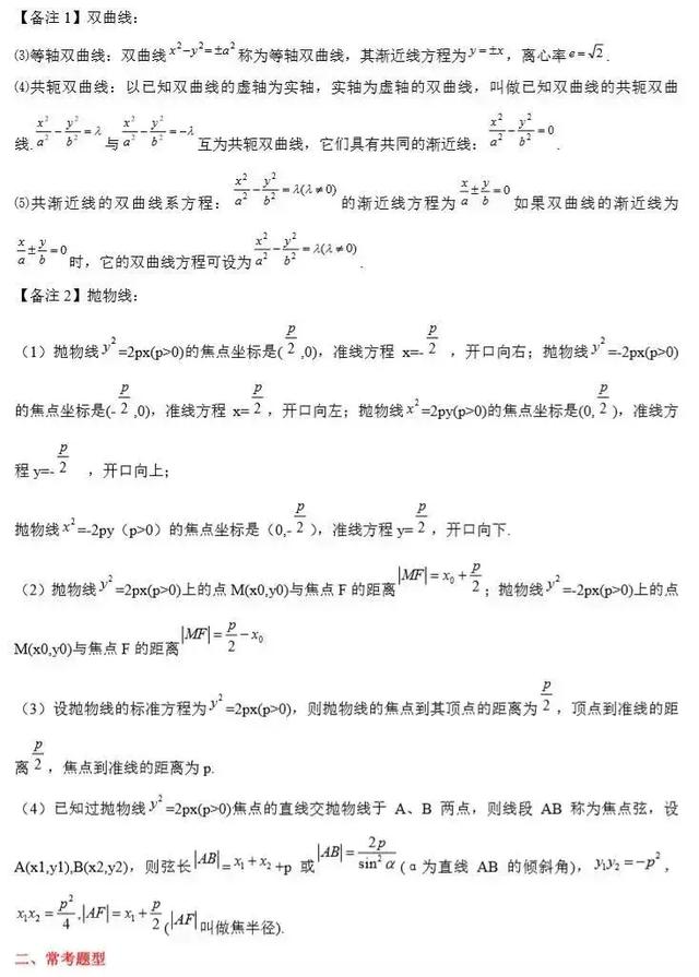 高考数学｜你必须要掌握的「常考知识点+题型」