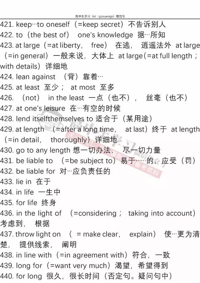 这600个重要短语，高中英语各个题型都在考
