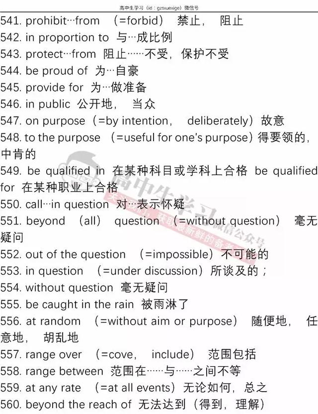 这600个重要短语，高中英语各个题型都在考