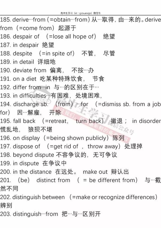 这600个重要短语，高中英语各个题型都在考