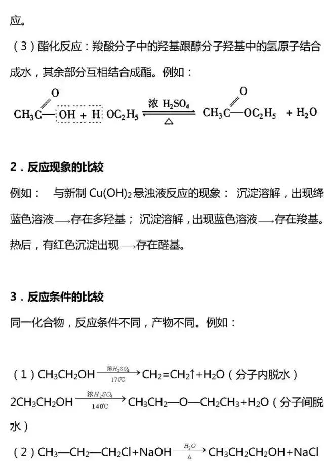 高考有机化学基础知识点大汇总，快收走！