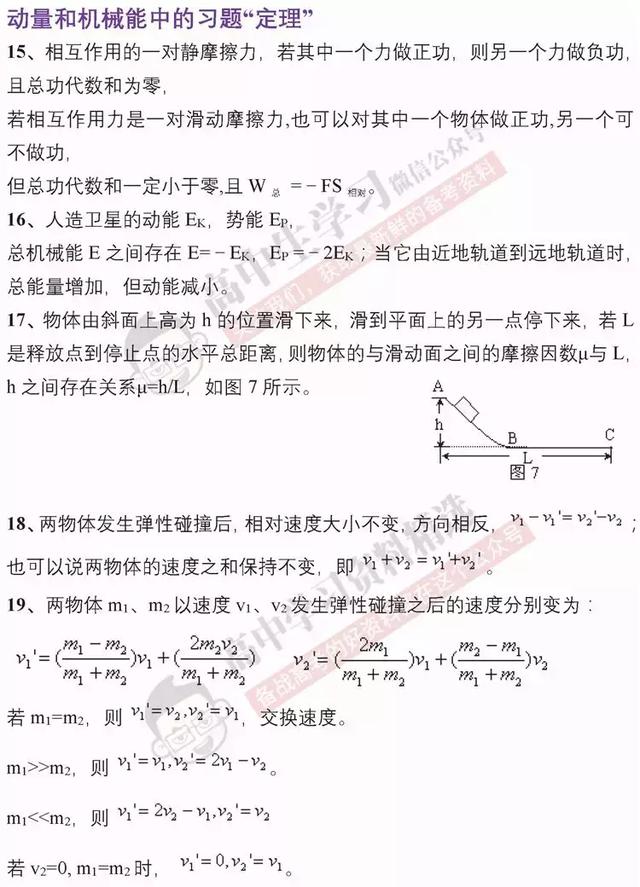 背熟这40条高中物理习题“定理”, 物理稳拿年级第一！