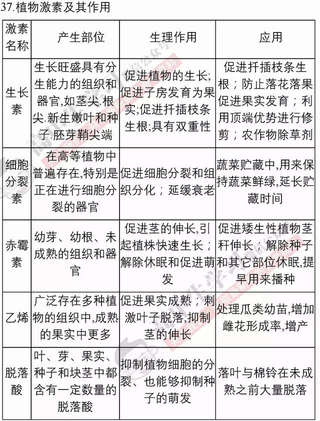 40张表背完3年生物必修/选修知识点！期末复习必备！